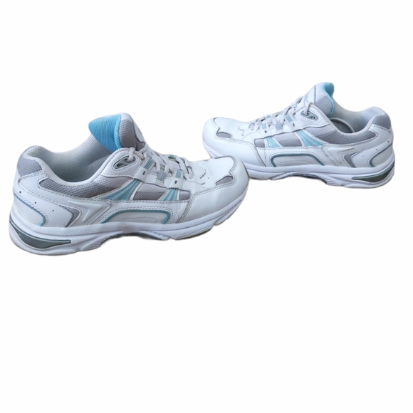 Vionic White Chunky Sneakers w/ Blue SZ 8 - Picture 3 of 11